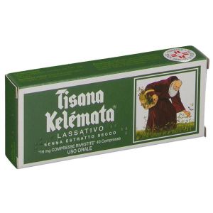 Tisana Kelemata 16mg Senna Foglie Lassativo Vegetale 40 Compresse Rivestite