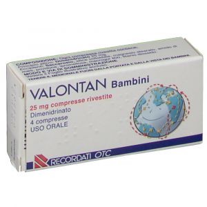 Valontan Pediatric 25mg Dimenhydrinate 4 Coated Tablets