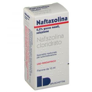 Bruschettini Naphthazoline 0.2% Nasal Decongestant Drops 10ml