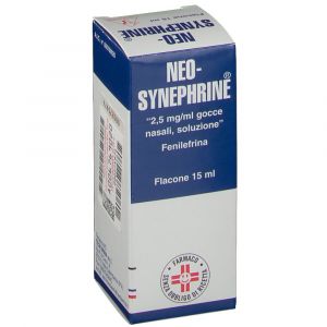 Neo-synephrine Decongestant Nasal Drops 2.5mg/ml Phenylephrine 15ml