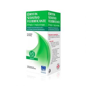 Coryfin Sedative Fluidifying Syrup 20mg/g + 1mg/g Dry Cough 180g