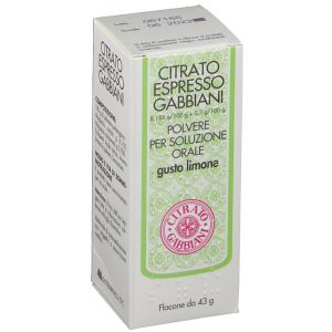 Citrate Espresso Gabbiani Powder For Oral Suspension Lemon Flavor 43g