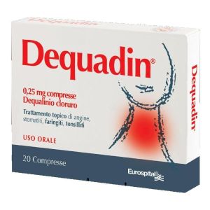 Dequadin 0,25mg Dequalinio Cloruro 20 Compresse