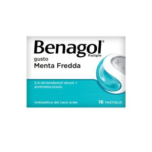 Benagol Pastiglie Menta Fredda Antisettico Cavo Orale 16 Pastiglie