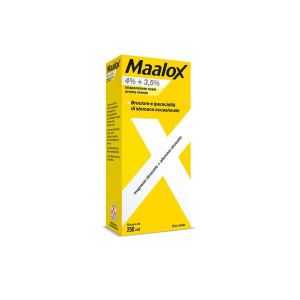 Maalox 400+400 Sospensione Orale, Contro Acidità di Stomaco Occasionale, 250ml