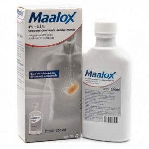 Maalox Oral Suspension Mint Flavor 4%+3.5% Antacid 250ml