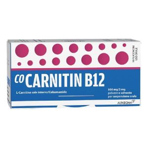 Cocarnetina B12 500mg + 2mg Polvere e Solvente per Sospensione Orale 10 Flaconi 10ml