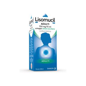 Lisomucil Mucolytic Cough Without Sugar 750mg/15ml Adult Syrup 200ml