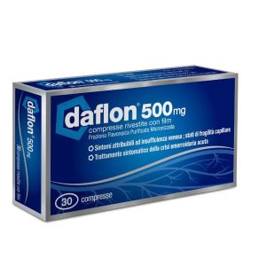 Daflon 500mg Flavonoidi Vasoprotettore 30 Compresse