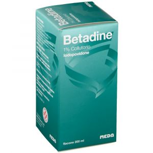 Betadine 1% Povidone-iodine Oral Mouthwash 200ml bottle