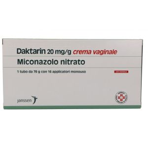 Daktarin 2% Vaginal Cream 20 mg/g Miconazole Nitrate Antifungal 78g+16 Applicators