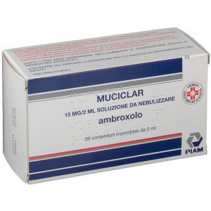 Muciclar Solution To Nebulize 15mg/2ml Ambroxol Hydrochloride 30 Vials