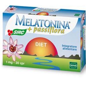 Melatonin Diet+Passiflora Supplement Against Insomnia 30 Tablets