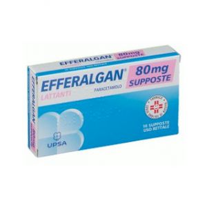 Efferalgan Lattanti 80 mg Paracetamol 10 Suppositories