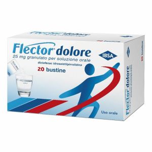 Flector Dolore Bustine 25mg Granulato per Soluzione Orale 20 Bustine