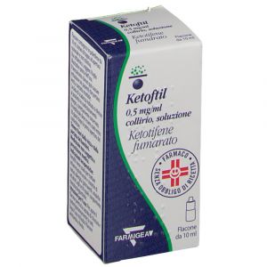 Ketophtil Eye drops 0.05% Ketotifen Bottle 10ml