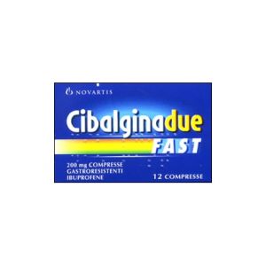 Cibalgina Due Fast 200mg Ibuprofen Anti-inflammatory 12 Tablets