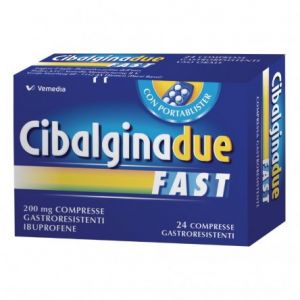 Cibalgina Due Fast 200mg Ibuprofen Anti-inflammatory 24 Tablets