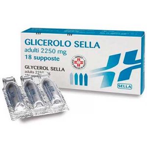 Glicerolo Sella Adulti 2250 mg Stitichezza Occasionale 18 Supposte