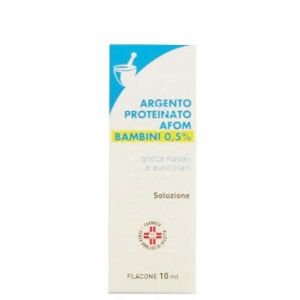 Argento Proteinato Afom 0,5% Gocce Nasali e Auricolari 10ml