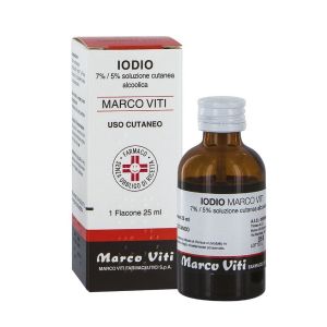 Iodine Marco Viti 7% / 5% Alcoholic Cutaneous Solution 25ml