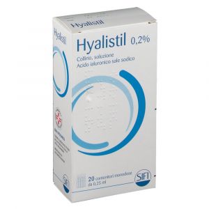 Hyalistil 0.2% Eye Drops Ophthalmic Solution 20 Single-Dose Containers 0.25 ml