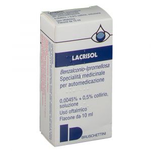 Bruschettini Lacrisol Eye Drops Disinfection Of The Ocular Mucosa Bottle 10ml