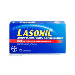Lasonil Anti-inflammatory and Antirheumatic 220 mg Naproxen Sodium 12 Tablets