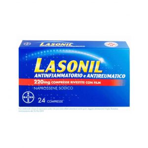 Lasonil Anti-inflammatory and Antirheumatic 220 mg Naproxen Sodium 24 Tablets