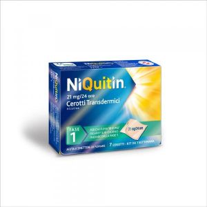 Niquitin Fase 1 Nicotina 21 Mg/24 H 7 Cerotti Transdermici