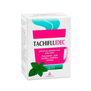 Angelini Tachifludec Powder For Oral Solution Mint Flavor 10 Sachets