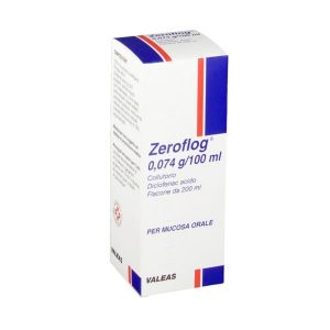 Zeroflog 0,074g / 100ml Diclofenac Acid Mouthwash Bottle 200ml