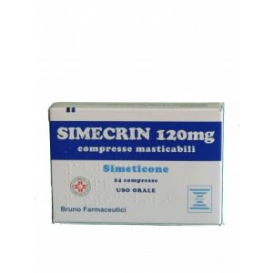 Simecrin 120 mg Simethicone Meteorism 24 Chewable Tablets