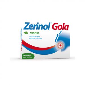 Zerinol Throat Mint 20mg Ambroxol Hydrochloride 18 Tablets