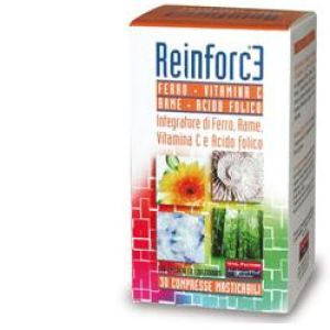 Reinforce Iron + Copper + Vitamin C 30 Chewable Tablets