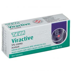 Viractive Aciclovir 5% Cream Against Herpes Tube 3 g