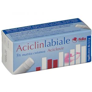 Fidia Aciclinlabiale Aciclovir 5% Matita Cutanea Per Herpes Labiale 2,5g