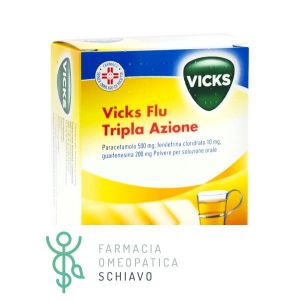 Vicks Flu Triple Action Powder Paracetamol Influenza 10 Envelopes