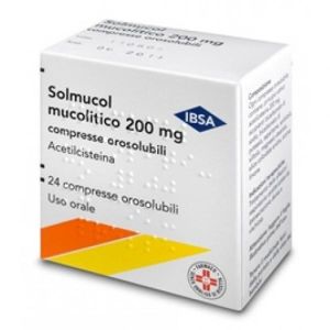 Solmucol Mucolitico 24 Compresse Orosolub 200mg