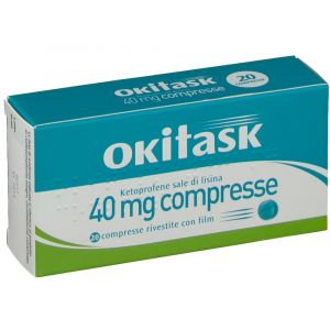 Okitask 40 mg Ketoprofen Lysine Salt 20 Coated Tablets
