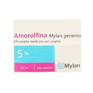 Amorolfina Mylan 5% Antifungal Nail Polish 2.5 ml