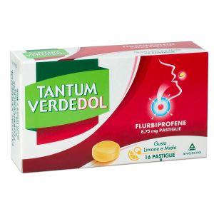 Tantum Verdedol 8,75mg Flurbiprofen Lemon And Honey Flavor 16 Tablets