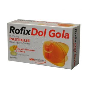 Rofixdol Throat Flurbiprofen Lemon Honey product 16 Tablets