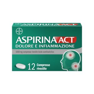 Aspirinaact Dolore e Infiammazione Analgesico Antinfiammatorio 12 Compresse