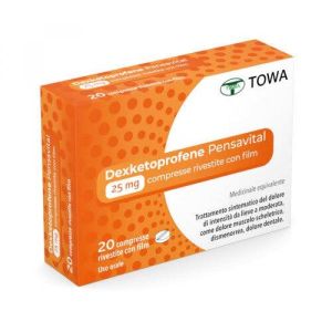 Dexketoprofene Pensavital 20 Compresse Rivestite 25mg