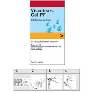 Viscotears Gel Pf Gel Oftalmico Umettante 30 Flaconcini Monodose 0,6g