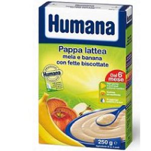 Humana Pappa Lattea Apple And Banana With Rusks 250g