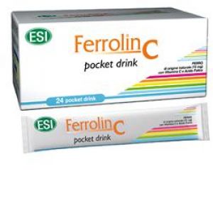 ESI Ferrolin C Pocket Drink Iron Supplement 24 Sachets
