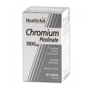 Health Aid Chromium Picolinate 200 Mcg 60 Comp