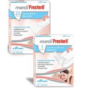 Medipresteril Plaster Assorted Delicate Plasters 4 Formats 20 Pieces